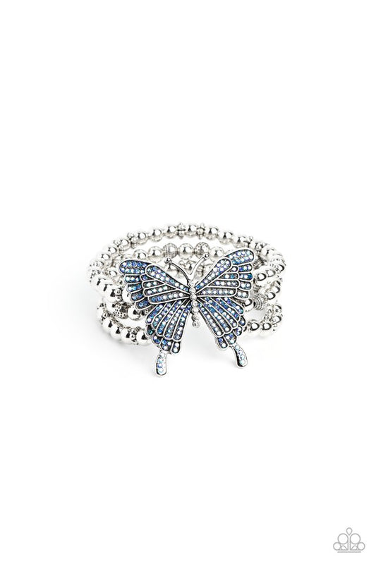 First WINGS First - Blue - Paparazzi Bracelet Image