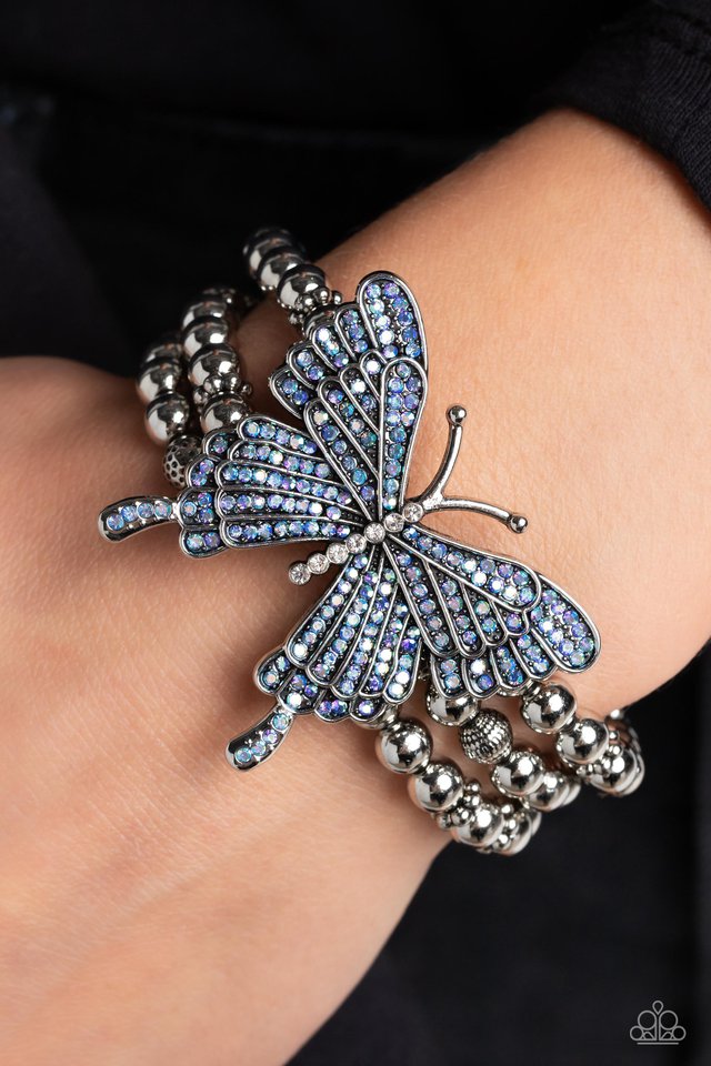 First WINGS First - Blue - Paparazzi Bracelet Image