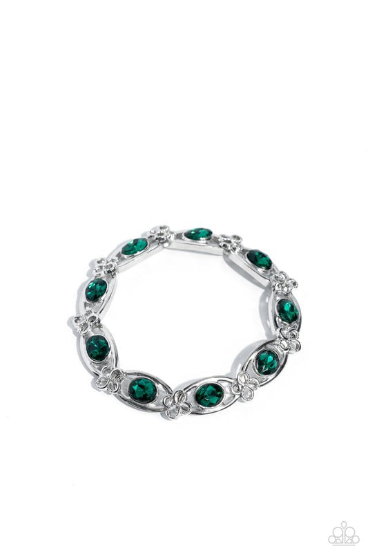Infinite Impression - Green - Paparazzi Bracelet Image