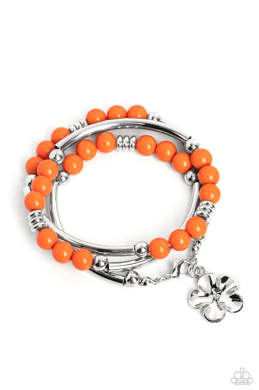 Off the WRAP - Orange - Paparazzi Bracelet Image