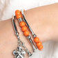 Off the WRAP - Orange - Paparazzi Bracelet Image