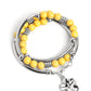 Off the WRAP - Yellow - Paparazzi Bracelet Image