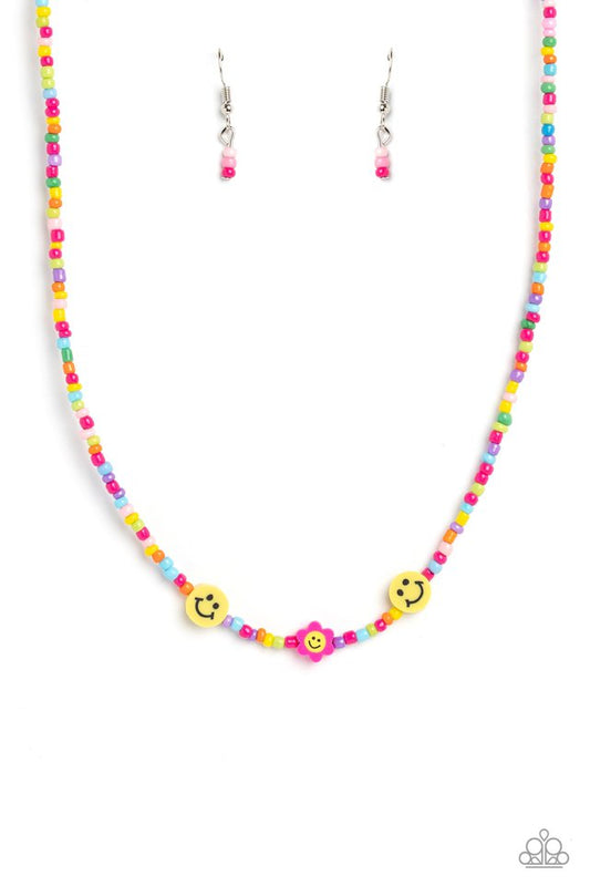 Flower Power Pageant - Pink - Paparazzi Necklace Image