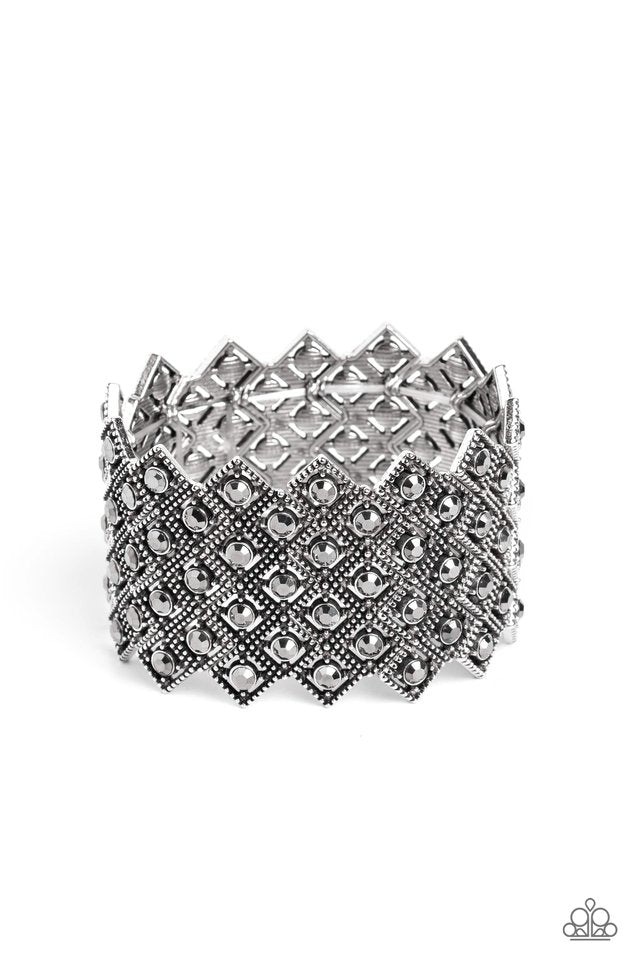 DECO in the Rough - Silver - Paparazzi Bracelet Image