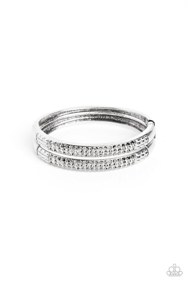 STACKED Up - Silver - Paparazzi Bracelet Image