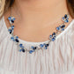 Swimming in Sparkles - Blue - Paparazzi Necklace Image