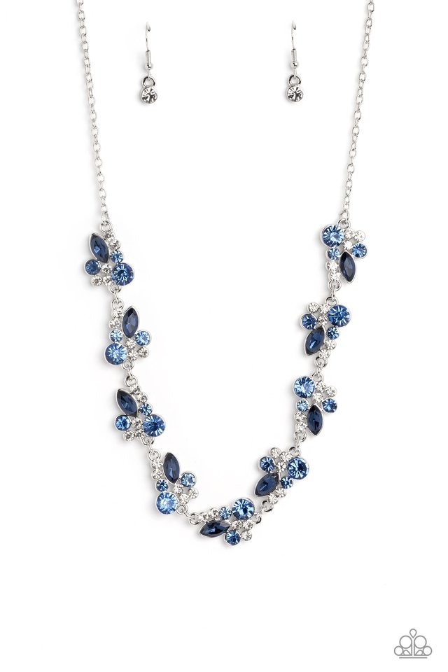 Swimming in Sparkles - Blue - Paparazzi Necklace Image