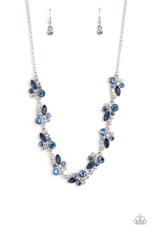 Swimming in Sparkles - Blue - Paparazzi Necklace Image