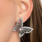 Paparazzi Earring ~ Wispy Wings - Pink