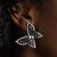 Wispy Wings - Purple - Paparazzi Earring Image