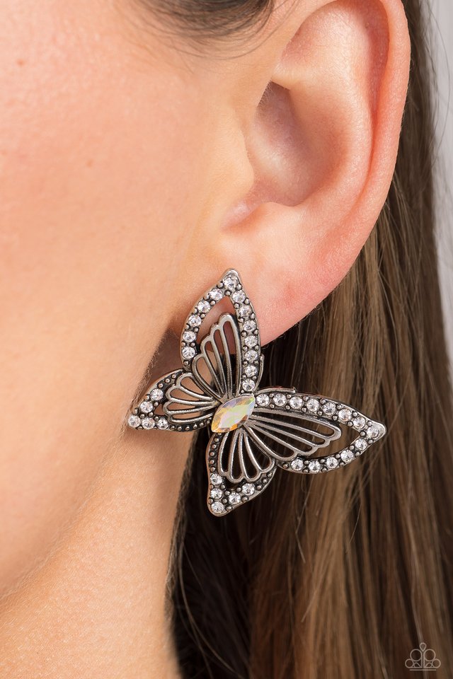 Wispy Wings - Multi - Paparazzi Earring Image