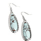 TEARDROP-Dead Dynasty - Blue - Paparazzi Earring Image