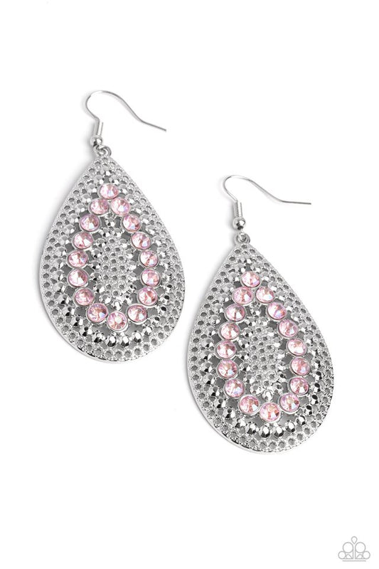 Spirited Socialite - Pink - Paparazzi Earring Image