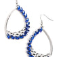 Looking Sharp - Blue - Paparazzi Earring Image