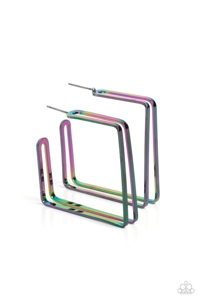 Take SQUARE - Multi - Paparazzi Earring Image