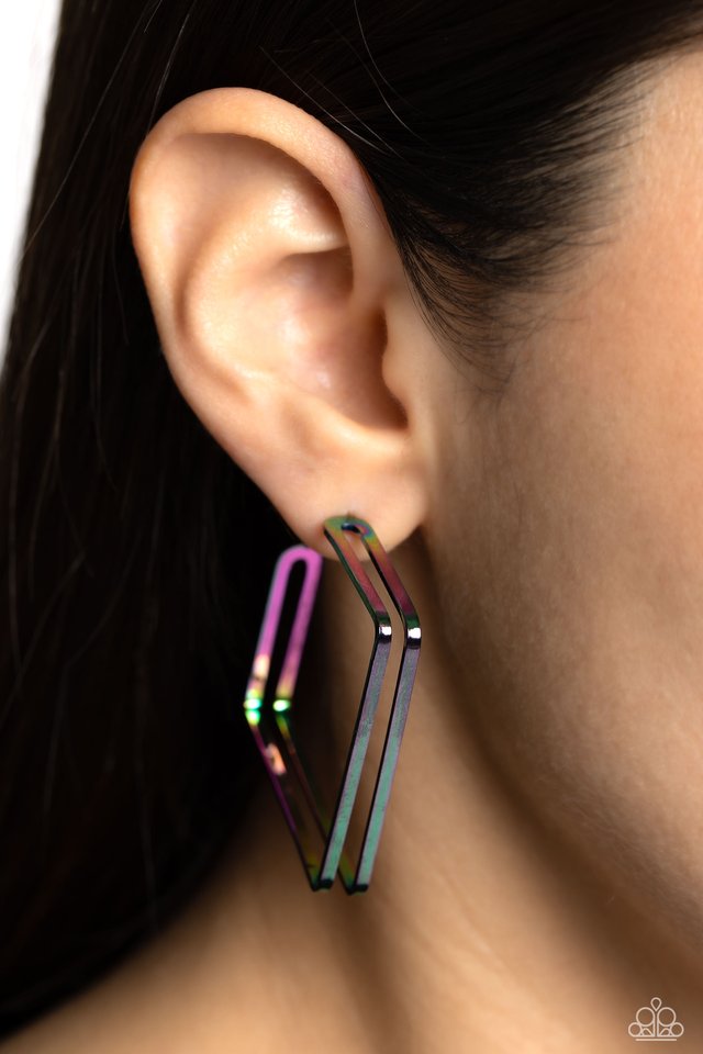 Take SQUARE - Multi - Paparazzi Earring Image