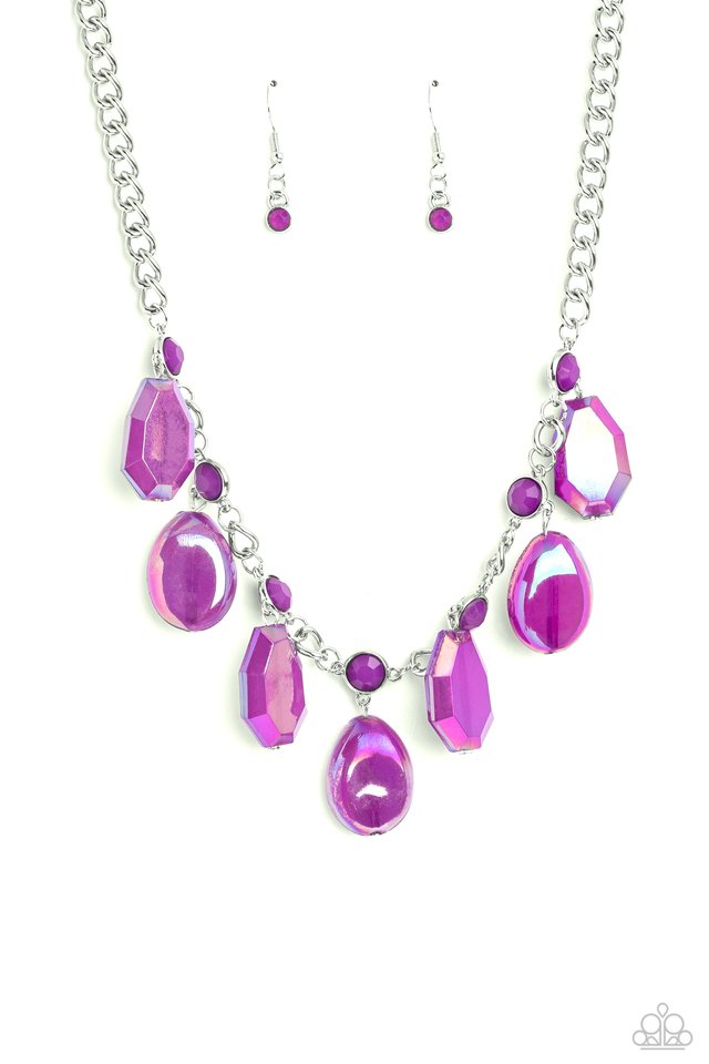 Maldives Mural - Purple - Paparazzi Necklace Image