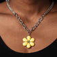 Dazzling Dahlia - Yellow - Paparazzi Necklace Image