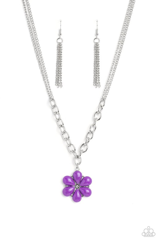 Dazzling Dahlia - Purple - Paparazzi Necklace Image