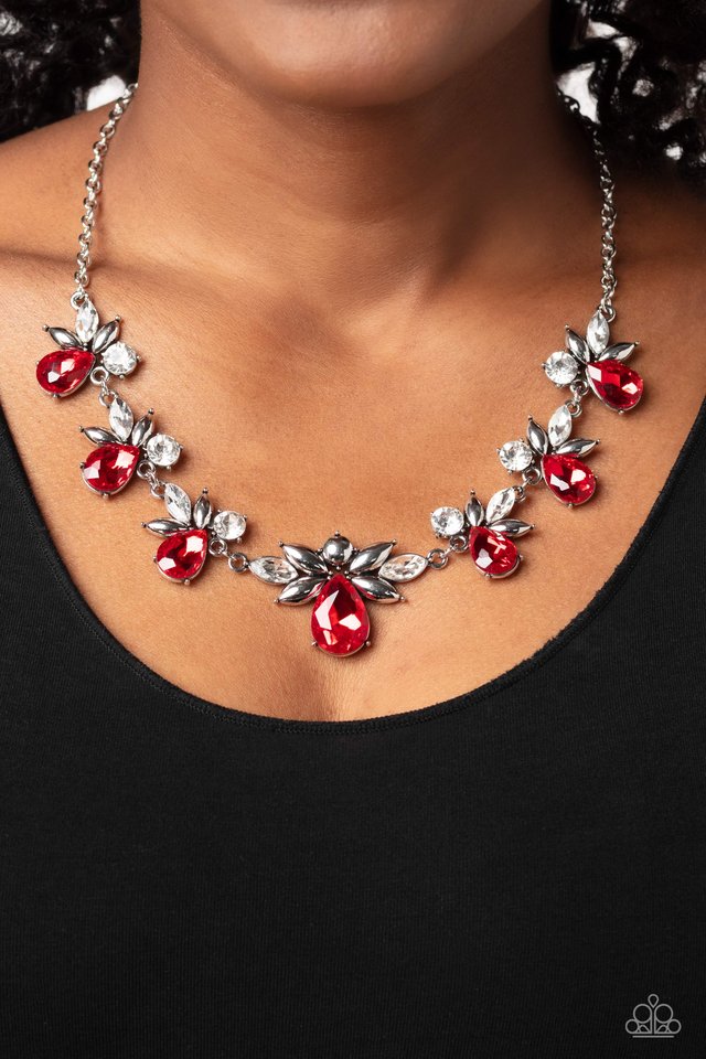 Explosive Effulgence - Red - Paparazzi Necklace Image