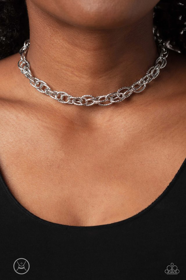 If I Only Had a CHAIN - Silver - Paparazzi Necklace Image