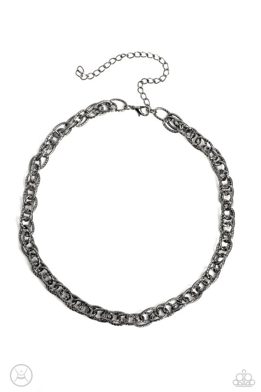 If I Only Had a CHAIN - Black - Paparazzi Necklace Image