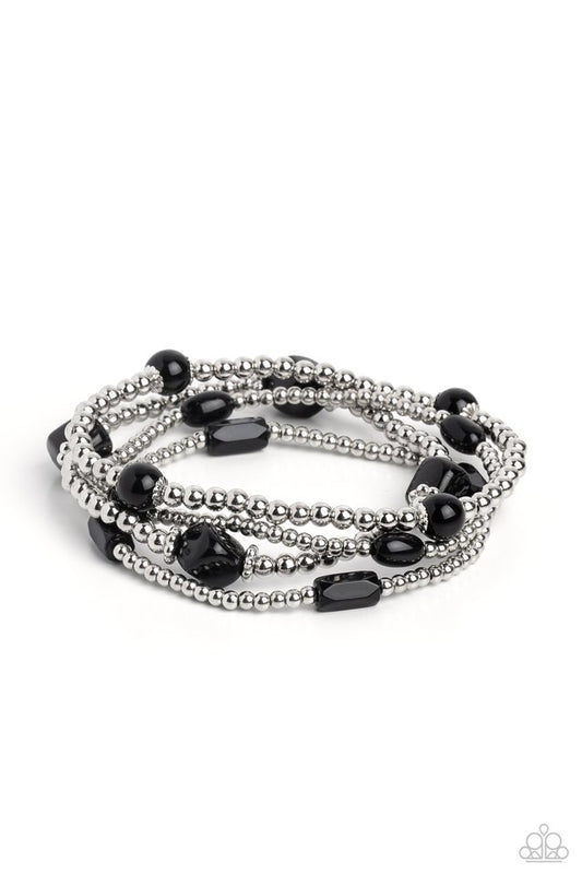 Geometric Guru - Black - Paparazzi Bracelet Image