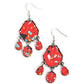 Organic Optimism - Red - Paparazzi Earring Image