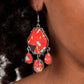 Organic Optimism - Red - Paparazzi Earring Image