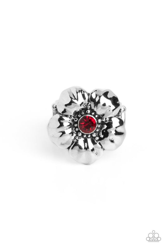 BLOOM BLOOM Pow - Red - Paparazzi Ring Image