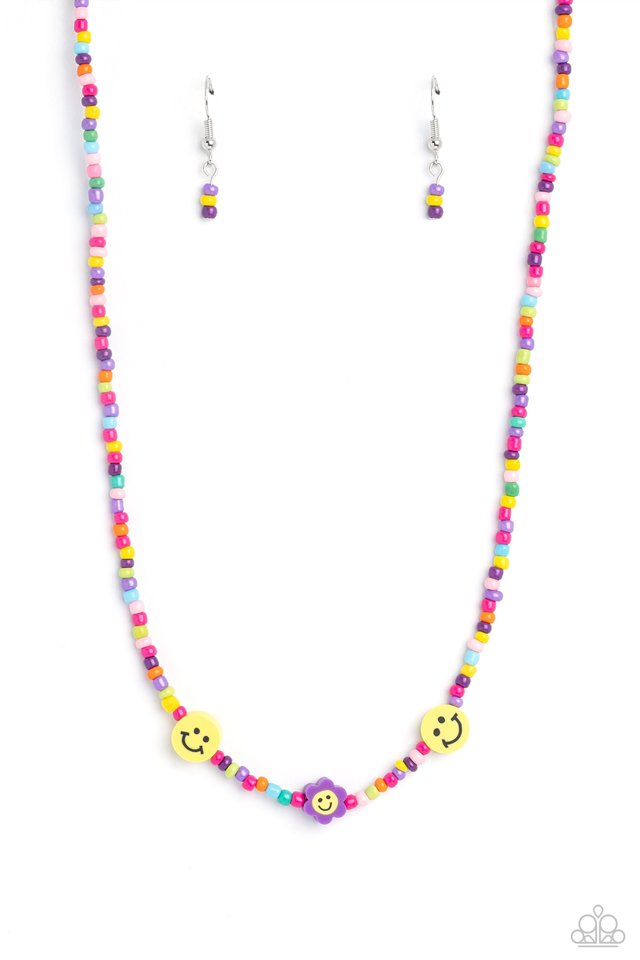 Flower Power Pageant - Purple - Paparazzi Necklace Image