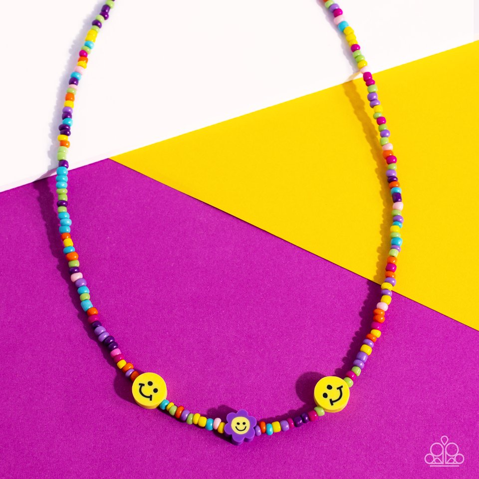 Flower Power Pageant - Purple - Paparazzi Necklace Image