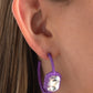 Call Me TRENDY - Purple - Paparazzi Earring Image