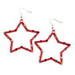 Confetti Craze - Red - Paparazzi Earring Image