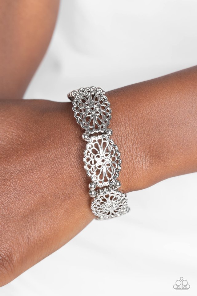 Curly Chic - Silver - Paparazzi Bracelet Image