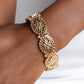 Curly Chic - Gold - Paparazzi Bracelet Image