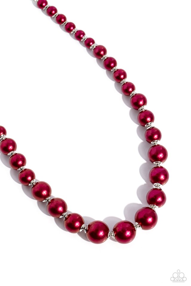 Manhattan Mogul - Red - Paparazzi Necklace Image