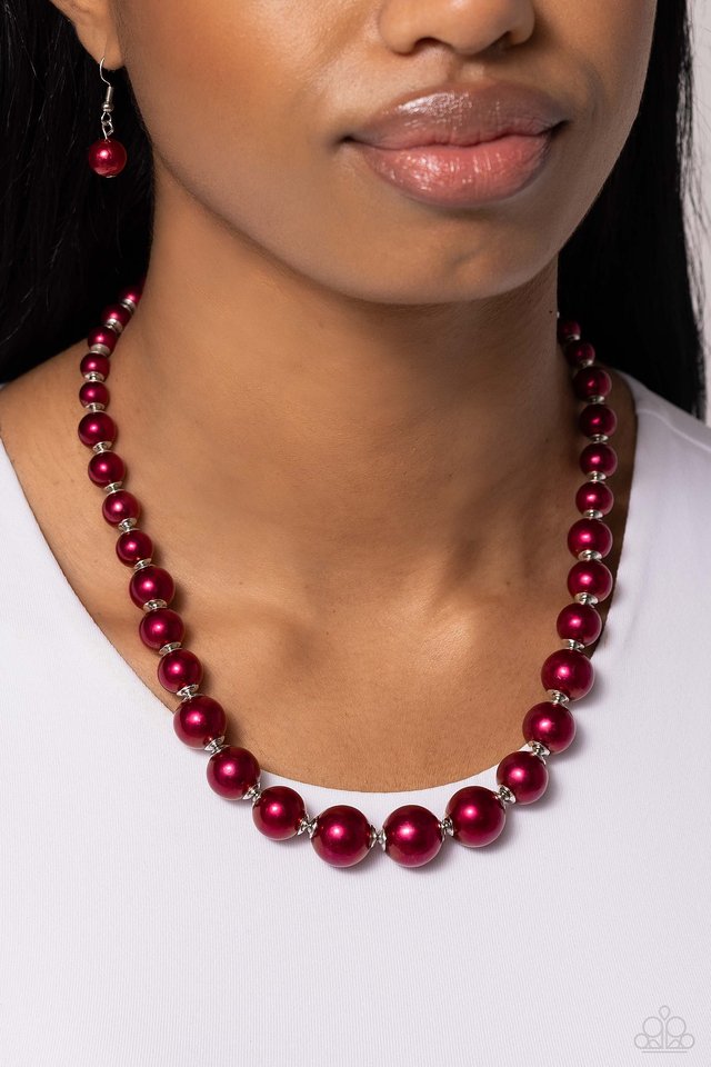 Manhattan Mogul - Red - Paparazzi Necklace Image