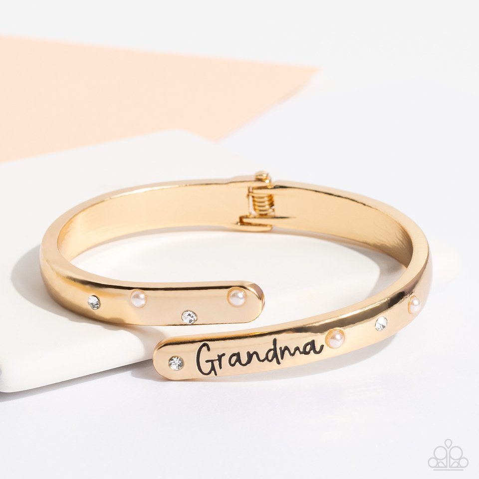 Gorgeous Grandma - Gold - Paparazzi Bracelet Image