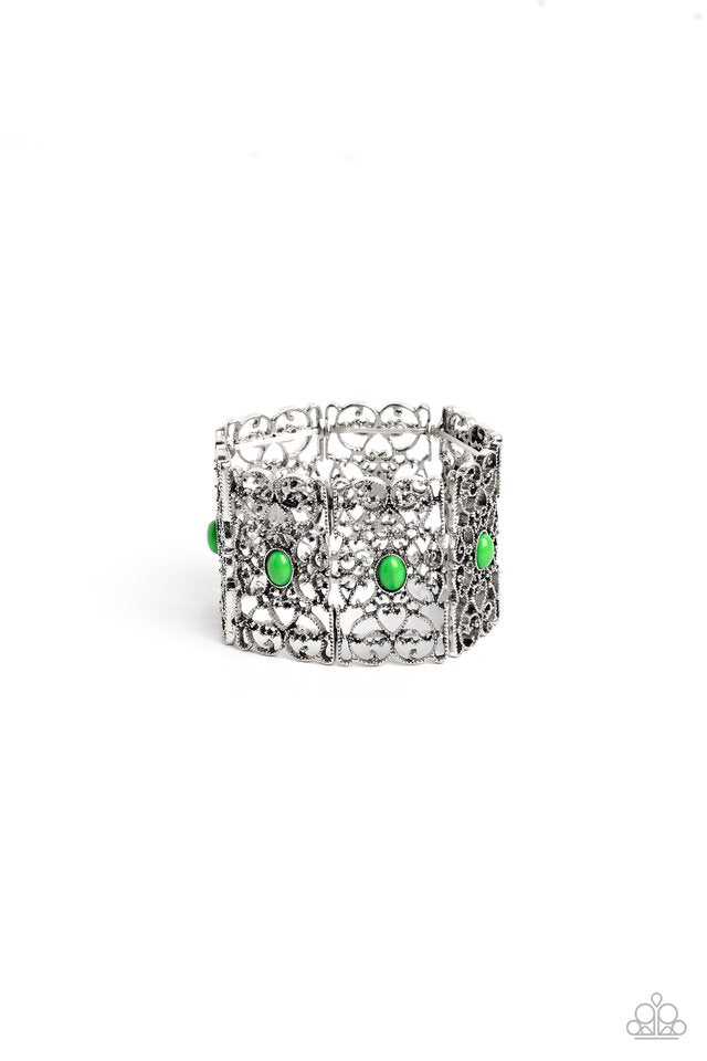 Fairest Filigree - Green - Paparazzi Bracelet Image