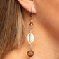 Coastal Cowabunga - Brown - Paparazzi Earring Image
