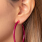 Pop HOOP - Pink - Paparazzi Earring Image