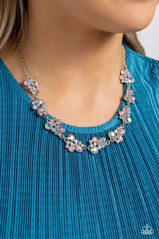 Swimming in Sparkles - Multi - Paparazzi Necklace Image