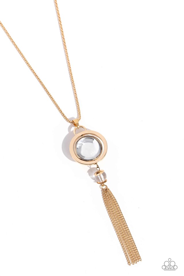 Rotating Radiance - Gold - Paparazzi Necklace Image