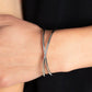 Teasing Twist - Silver - Paparazzi Bracelet Image