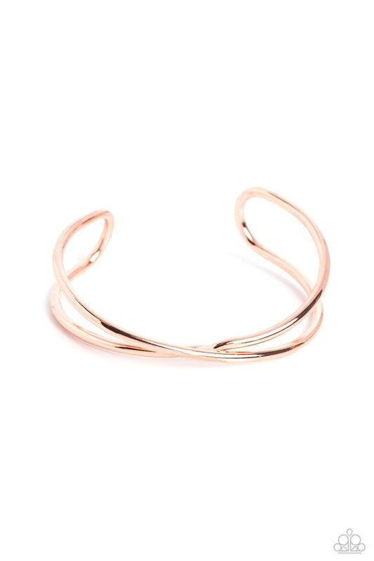 Teasing Twist - Copper - Paparazzi Bracelet Image