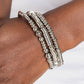 Monochromatic Medley - Silver - Paparazzi Bracelet Image