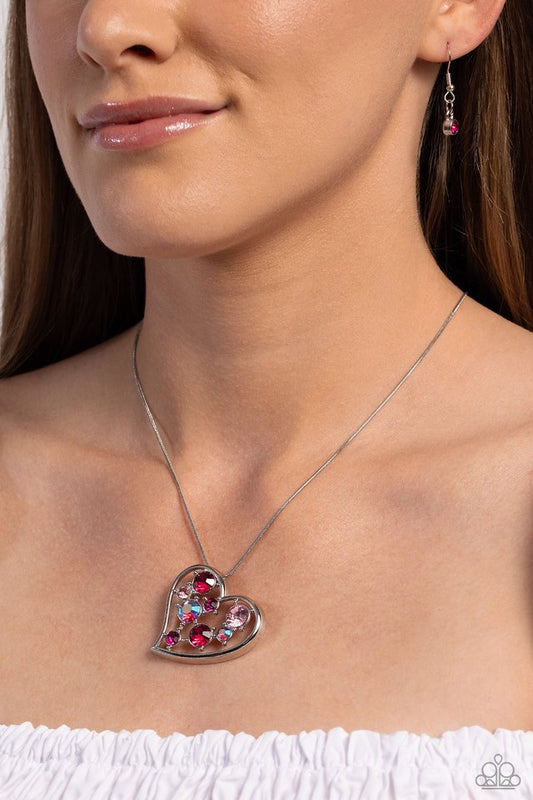 Romantic Recognition - Pink - Paparazzi Necklace Image