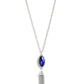 Tassel Tabloid - Blue - Paparazzi Necklace Image