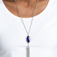 Tassel Tabloid - Blue - Paparazzi Necklace Image